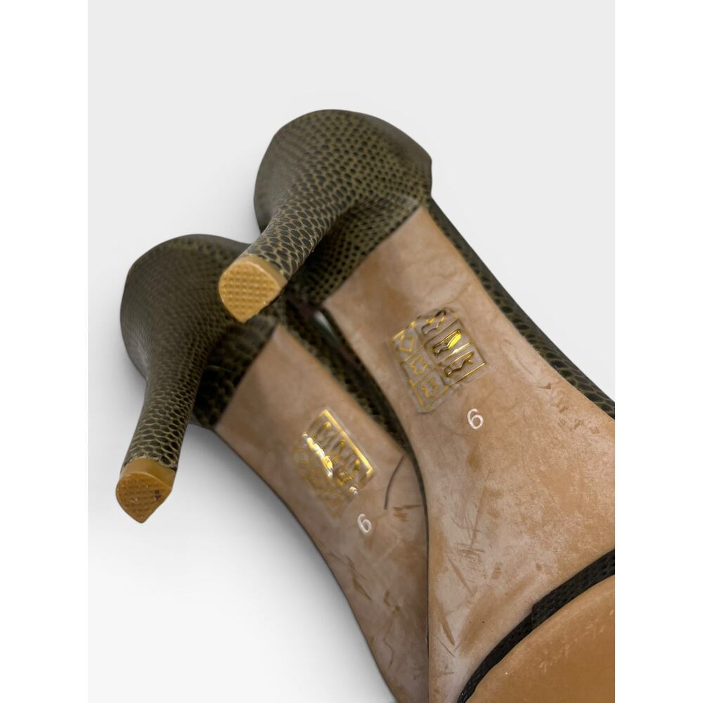 Jeffrey Campbell Solitaire Heel in Green Leather Size 9 - Picture 4 of 9